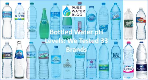 bottled water ph level tests|bottled water ph levels by brand.